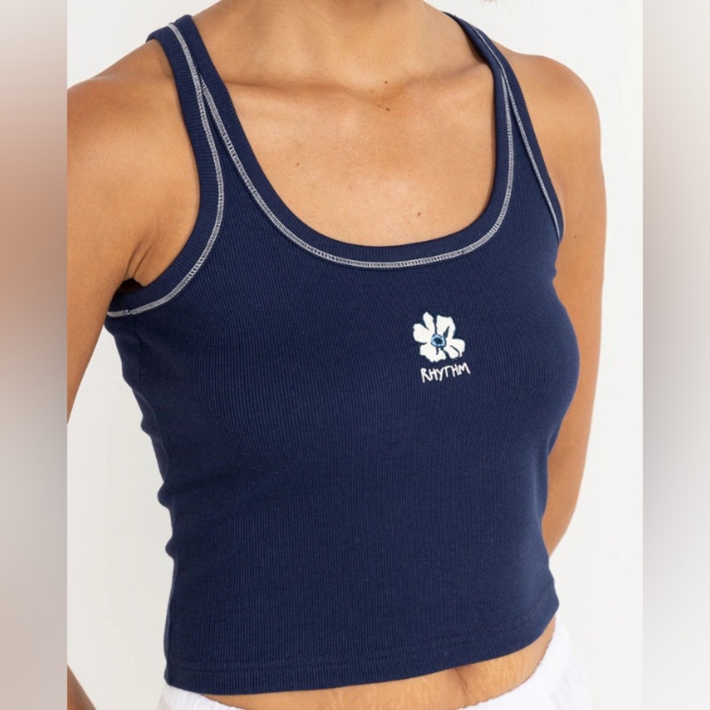 Rhythm Womens Flower Tank, Size M NWT